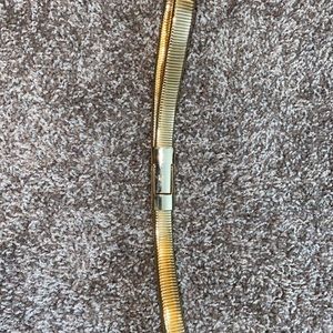 Gold metal magnetic belt